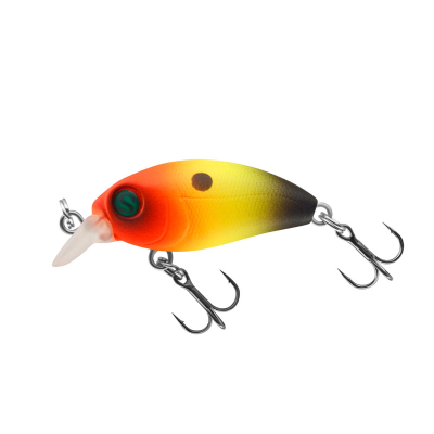 Воблер Sprut Rini Crank 32F (Floating/32mm/2,7g/0,1-0,6m/SST) + Два Одинарных Крючка (S-75M #6)