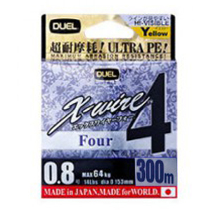 Плетеный шнур Duel PE X-WIRE 4 300m #3.0 5COLOR 19.0 kg. (0.296mm)