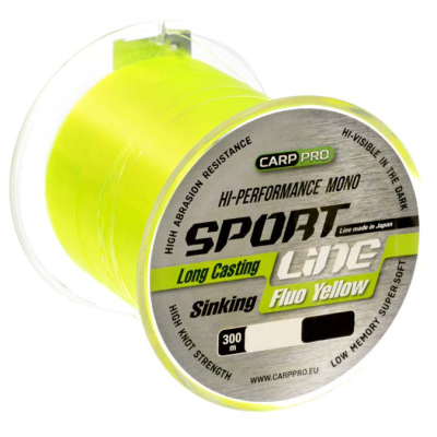 Леска Carp Pro Sport Line Fluo Yellow 300м 0,286мм