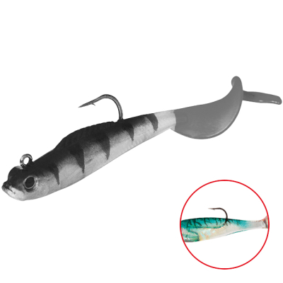 Силиконовая приманка оснащенная Mikado Crystal Fish WXH-55-10см цв. 113 (1уп.-2шт.)
