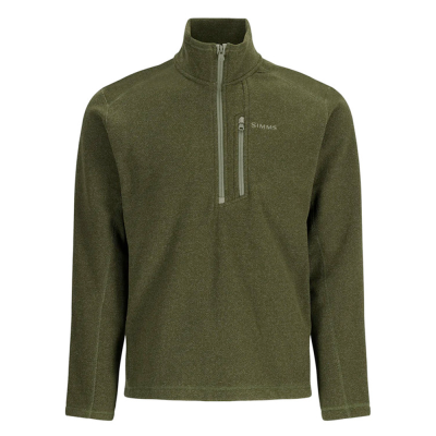 Пуловер Simms Rivershed Half Zip Fleece, Riffle Heather, XXL