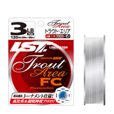 Леска флюорокарбон Linesystem Trout Area FC 120m 3.0LB