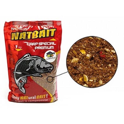 Прикормка Nautilus NatBait Carp  Special Premium-Halibut Vanilla Peanut 1кг