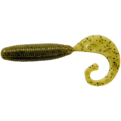 Силиконовая приманка Reins Fat G Tail Grub 4" цв. #001 Watermelon Seed