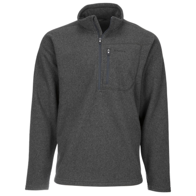 Пуловер Simms Rivershed Sweater Quarter Zip '20, Carbon, L