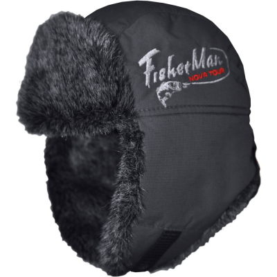 Шапка-ушанка Nova Tour FisherMan "Тепор М V2" 58, Черный