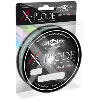 Плетеный шнур Mikado X-Plode Green 150м 0,16мм - 16,75кг