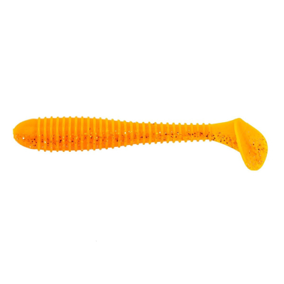 Силиконовая приманка Helios Catcher 3,55"/9 см Orange & Sparkles 5шт. (HS-2-022)