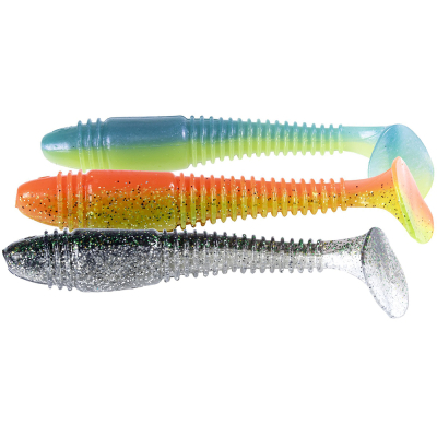 Виброхвост Lucky John Pro Series Tioga Fat 5.8 цв. MIX3 3шт.