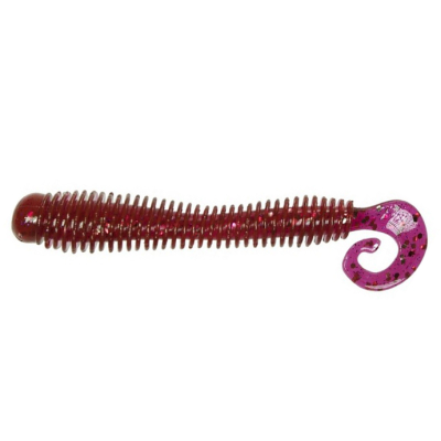 Силиконовые приманки Русская Фишка Тополь, Креветка 6 см (Цвет 8, Вишня)