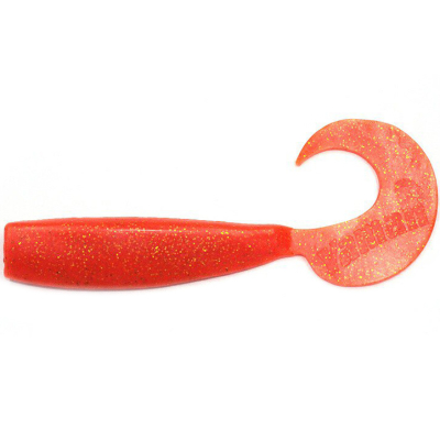 Силиконовая приманка Yaman Lazy Tail Shad 9" цвет #03 - Carrot gold flake (уп. 2 шт.)