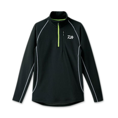 Куртка Daiwa Breathmagic Half Zip Jacket Black-Lime DE-6603 размер 3XL