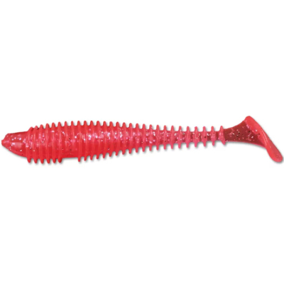 Силиконовая приманка Forsage Fat worm 3.8" 9.5см #012 Pink flash (4 шт)