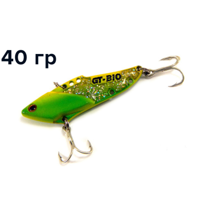 Блесна GT-BIO Prado II B, 7.8см, 40гр, желтый+зеленый