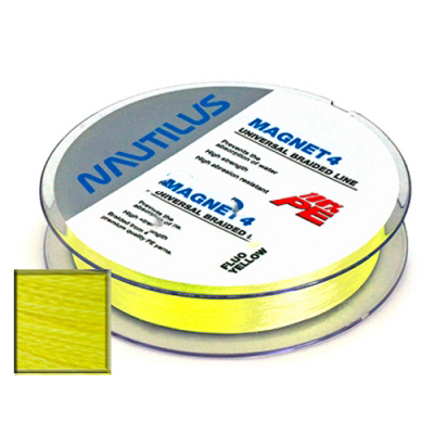 Шнур Nautilus Magnet 4 Yellow d-0.23 18.2кг 135м*