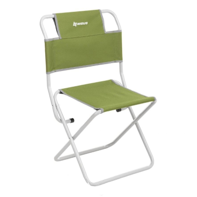 Стул туристический со спинкой Nisus СР-400.19с (ст.труба д19) Green (T-N-TC-400.19s-G)