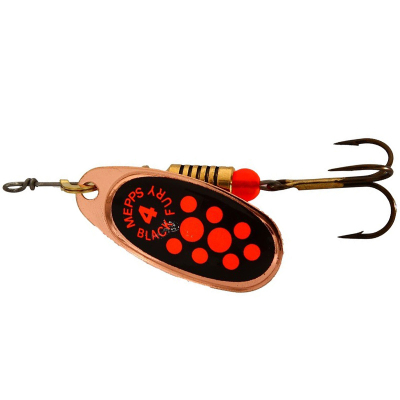 Блесна вращающаяся Mepps Black Fury ORANGE CU №4