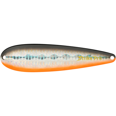 Блесна колеблющаяся Strike Pro Killer Profy 115, 115 мм, 56 гр, Тройник, цвет: A70-713 Black Silver
