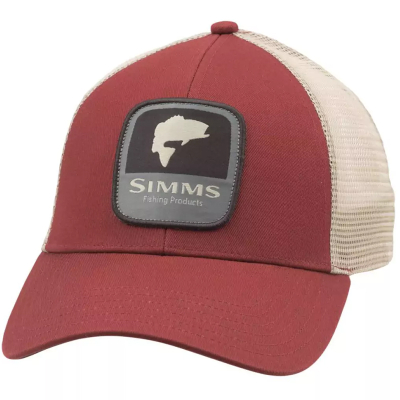 Кепка Simms Bass Patch Trucker, Rusty Red