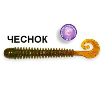 Силиконовая приманка Crazy Fish Active Slug 2-7.1-14-5 чеснок цв. UV motor oil