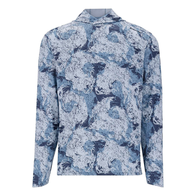 Термофутболка Simms SolarFlex Hoody, Back Eddy Albacore, L