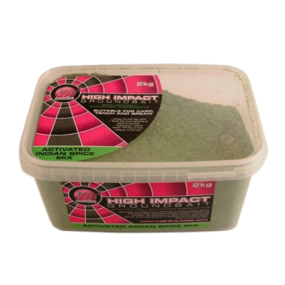 Прикормка Mainline High Impact Groundbait 2кг Active Bright Green Indian Spice Mix  (ярко зеленая индийская смесь специй)