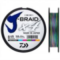 Леска плетеная Daiwa J-Braid X4E 300m Multi Color 0.29мм