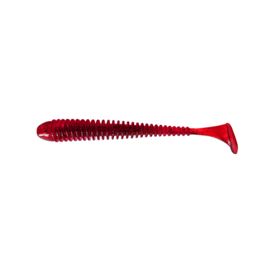 Силиконовая приманка Pike Hunter Ribbed Worm 89 цвет Grape
