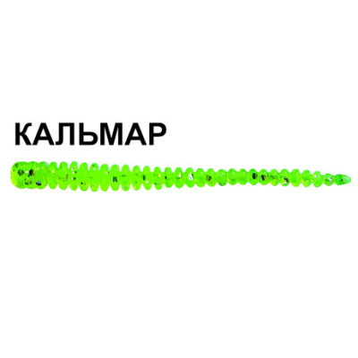 Силиконовая приманка Crazy Fish Cruel Leech 8-55-54-6 кальмар цв. green acid (зеленая кислота)