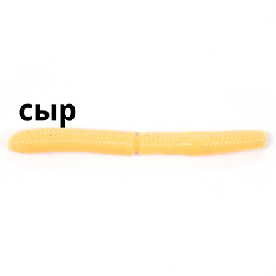 Силиконовая приманка Trout Zone Wake Worm FAT 3,4" цвет персик
