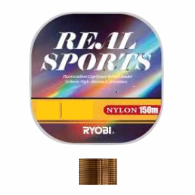 Леска Ryobi Real Sports 150m коричневая #1.0, 0.165mm, 2.4kg