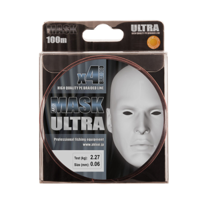 Леска плетеная AKKOI Mask Ultra X4-100 (orange) d 0,20mm