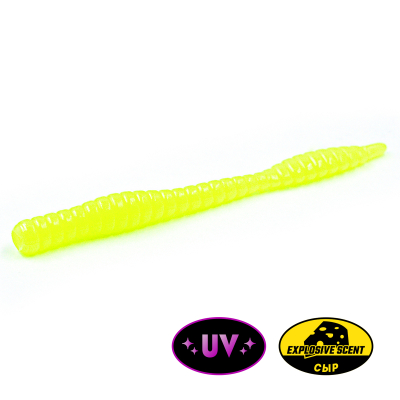 Силиконовая приманка Rampage Trout Hunting Dying Worm 3.1" - 80мм цв. #73 - запах Сыр (уп.7шт)