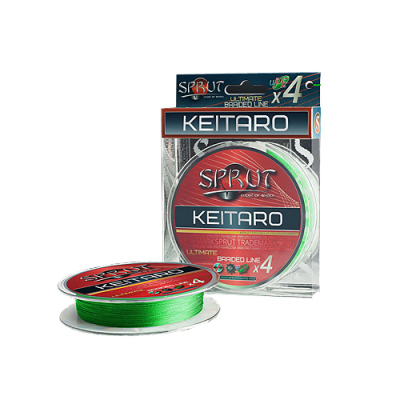 Шнур Sprut Keitaro Ultimate Braided Line x4 (140m/Neon Green/0,12mm/9,1kg)