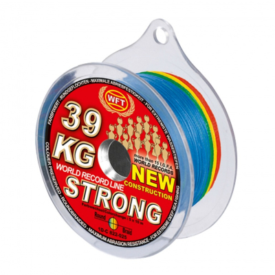 Плетеный шнур WFT Strong Multicolor 300m 39KG (1D-C 821-025)