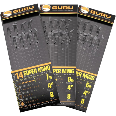 Поводок готовый GURU SMWG Speed Stop Rig 4&quot; №12 0,22мм 8шт