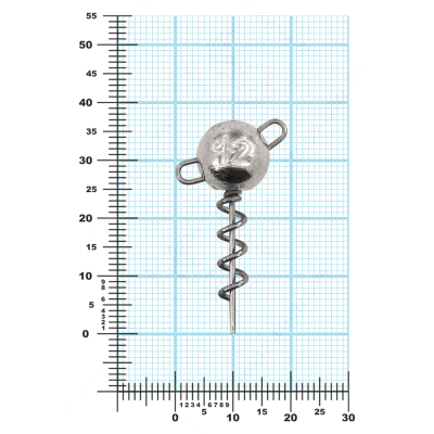 Мормыш Огрузка "Шар Штопор" 25 мм, вес 12 гр (St-25-12)