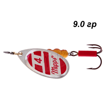 Блесна вращающаяся Mepps Aglia Blanc Rouge AG №4 (9г)