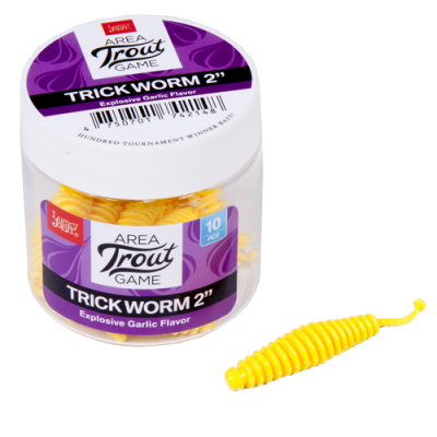 Слаг Lucky John Pro Series Trick Worm 2.0" цв. 101 10шт.