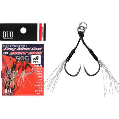 Крючок-ассист спарка DUO Drag Metal Cast Assist Hook DC-WC #11 (3 пары)