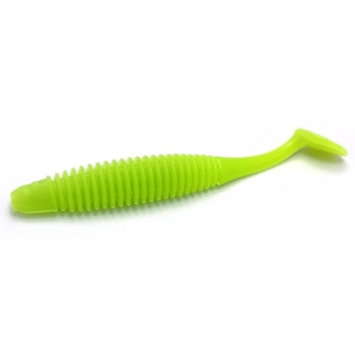 Силиконовая приманка Boroda Baits Mirage 90мм цвет ШАРТРЕЗ (Chartreuse)