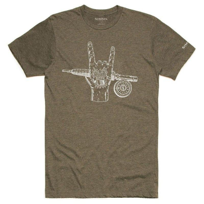 Футболка Simms Hackett Rocker T-Shirt, Olive Heather, M