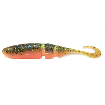 Эластичная приманка Lake Fork Sickle Tail Baby Shad цв. Blue Gill