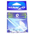 Кольцо заводное плоское усиленное Hanzo SR 9010 №0 BLN (уп.10 шт.)