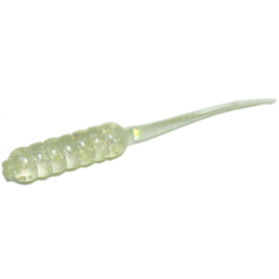 Мягкая приманка MicroFishing Stinger 1.5" 10шт Прозрачный с блестками-Креветка