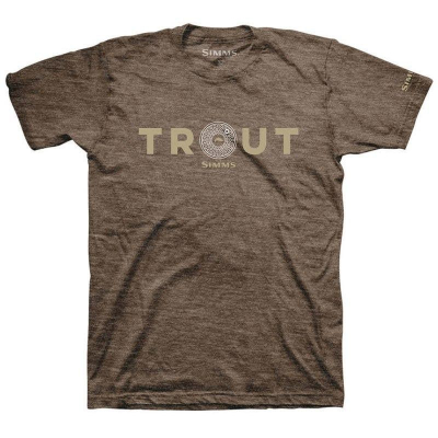 Футболка Simms Reel Trout T-Shirt, M, Brown Heather