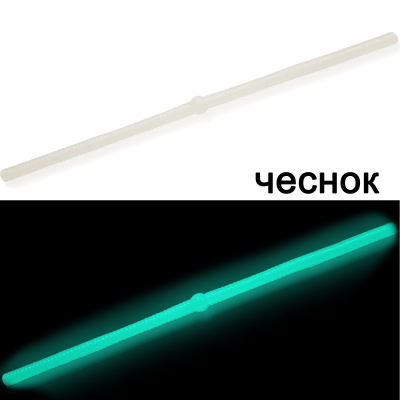 Силиконовая приманка Microfishing Worm Ball 4" - 10см. #13 Фосфор (светонакопитель) Чеснок