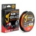 Леска плетёная Daiwa J-Braid Expedition × 8A 150m Orange 60lb/#5.0