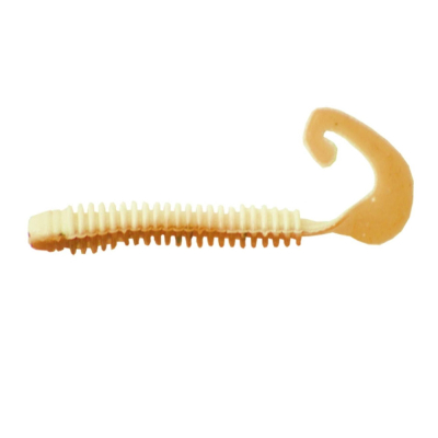 Силиконовая приманка Helios Credo Long Body 2,95"/7,5 см Rusty & White 12шт. (HS-9-005)