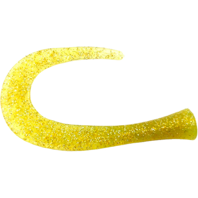 Хвост силиконовый для Strike Pro Guppie, цвет: шартрез с блестками 3шт (9931770)